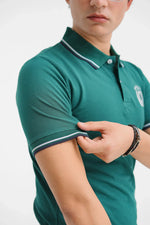 Green Men's Polo Shirt - Loopspk
