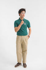 Green Men's Polo Shirt - Loopspk