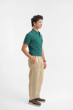 Green Men's Polo Shirt - Loopspk