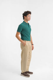Green Men's Polo Shirt - Loopspk