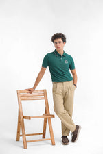 Green Men's Polo Shirt - Loopspk