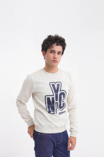 Light Grey men's sweat shirt NYC - Loopspk