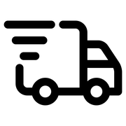 Loopspk Black icon of a wheelchair on a white background