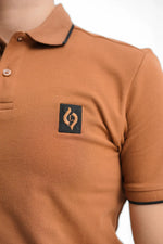 Men's Brown Polo Shirt - Loopspk