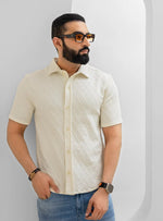 Men's Casual Half Sleeve Knit Shirt - Loopspk