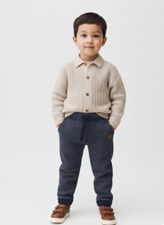 Boys Navy Trouser – Comfortable Stretch Fabric Pants