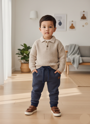 Boys Navy Trouser – Comfortable Stretch Fabric Pants