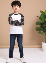 Boys White Camo Sweatshirt