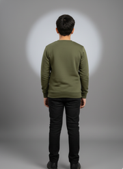 Boys Olive Green Sweatshirt